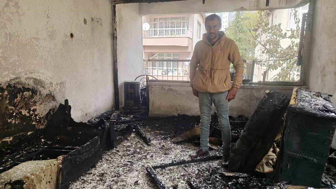 Kayseri'de Yangın: Baba Yardım Bekliyor