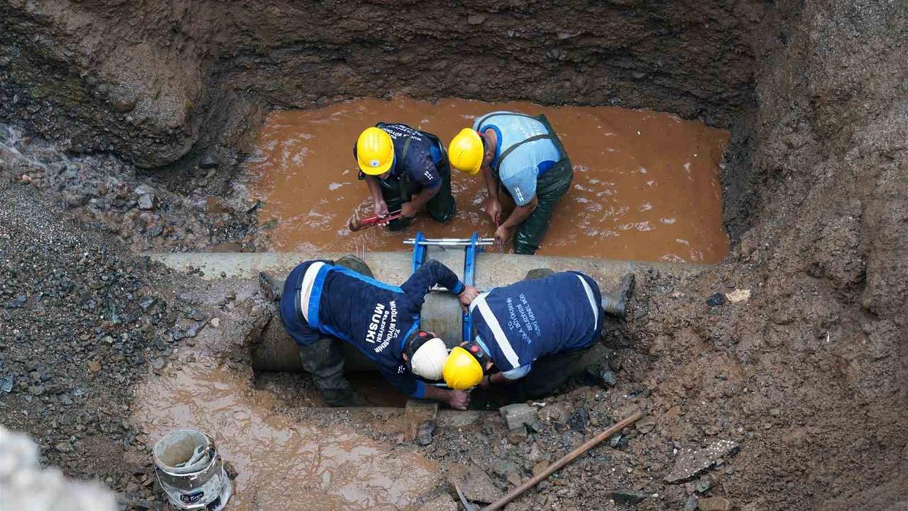MUSKİ Fethiye'deki Su Arızasını Giderdi