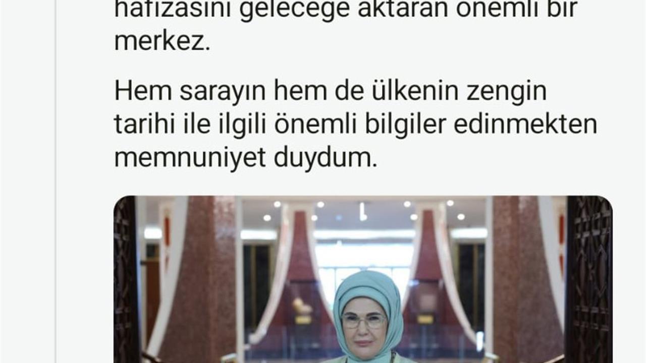 Emine Erdoğan Kuveyt'te Al-Salam Sarayı Müzesi'ni Ziyaret Etti