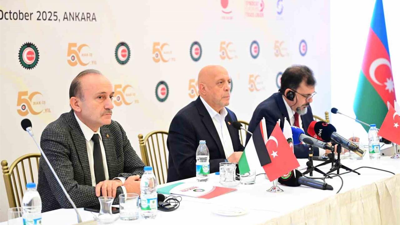 HAK-İŞ Başkanı Arslan: "Filistin ve Gazze'deki katliamlara karşı duruyoruz"