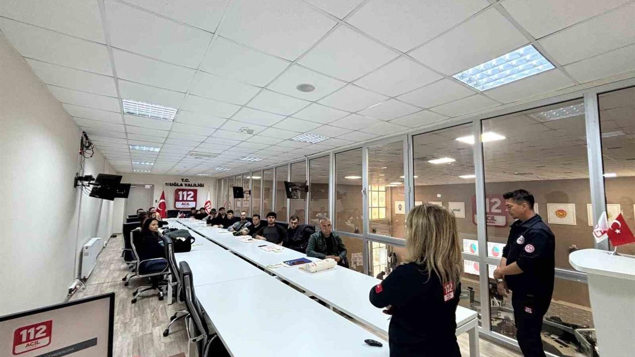 Muğla'da Öğrenciler Acil Durum Süreçlerini Gözlemledi
