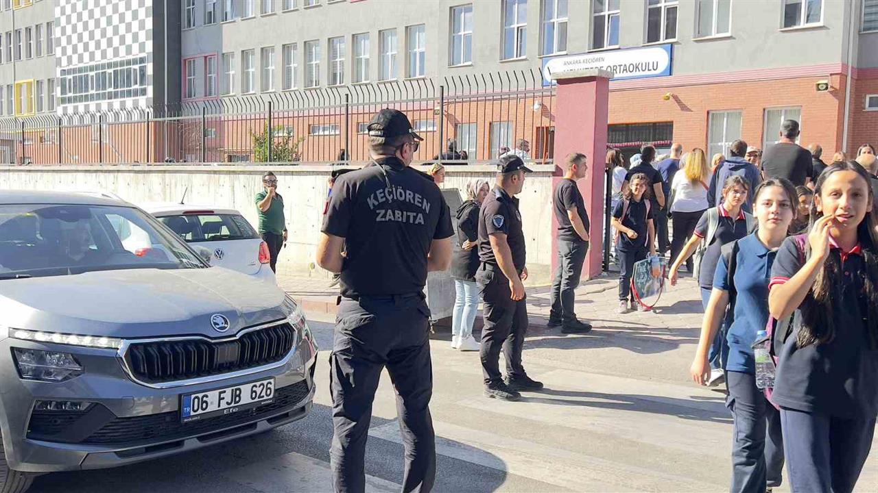 Keçiören'de Okul Önlerinde Güvenlik Seferberliği