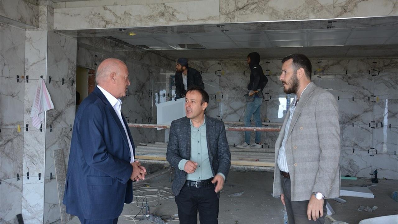 Babadağ'da Sosyal Tesislerin İnşaatı Devam Ediyor