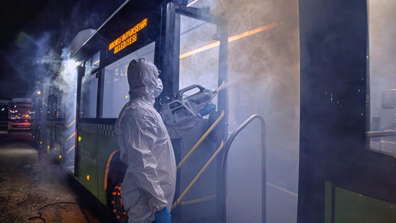 Kocaeli'de UlaşımPark Otobüslerinde Hijyen Önlemleri Artıyor