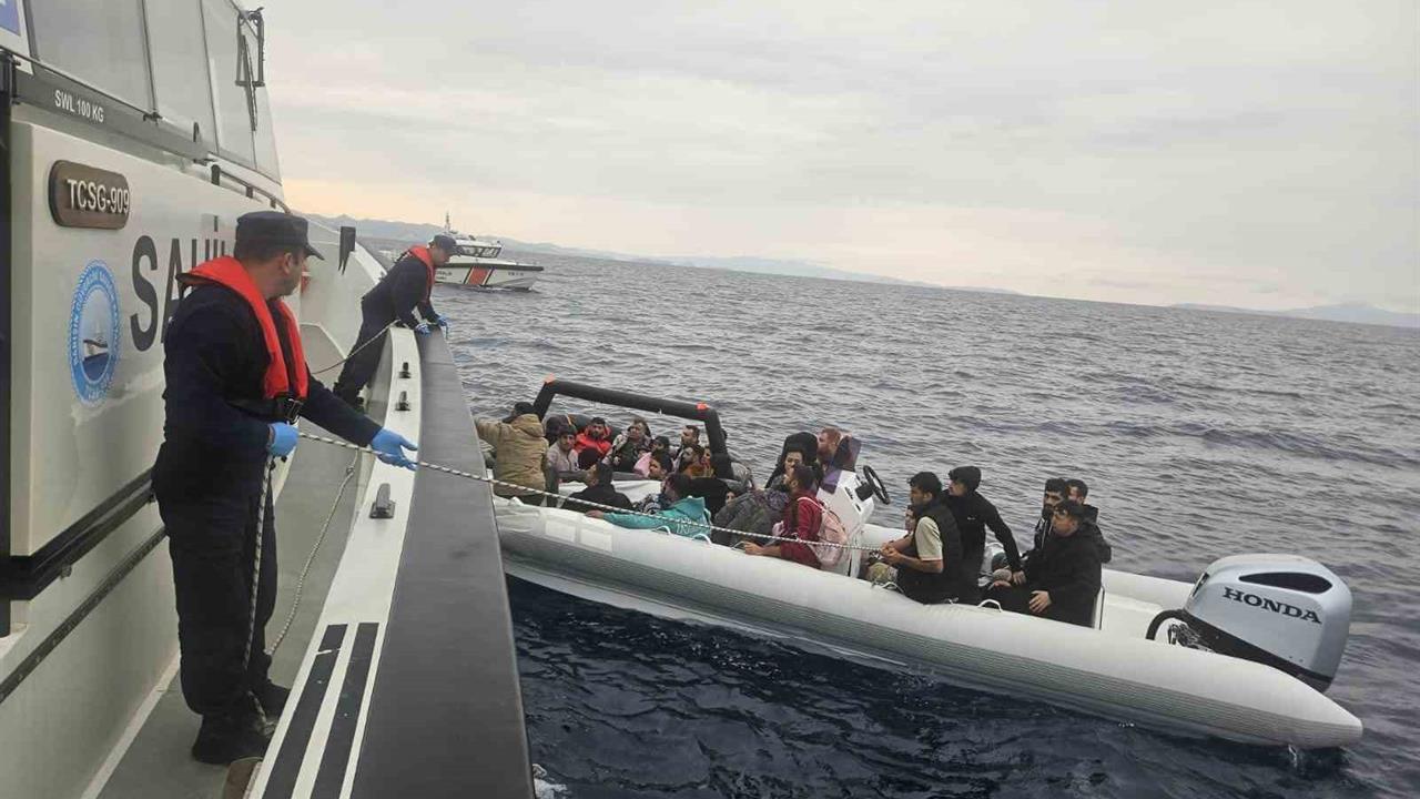 Aydın’da Yunanistan’ın Geri İttiği 36 Göçmen Kurtarıldı