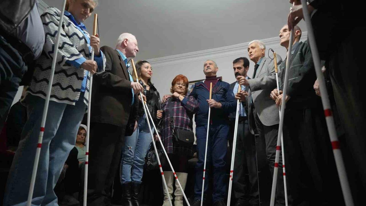 Samsun'da Görme Engellilere Beyaz Baston Desteği Sağlandı