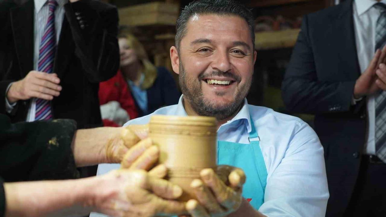 Bilecik'te Rodop Belediye Başkanı İlk Defa Çömlek Yaptı