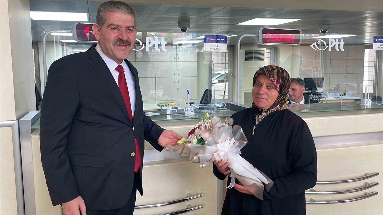 Karaman'da PTT'den 185'inci Müşteriye Ödül Verildi