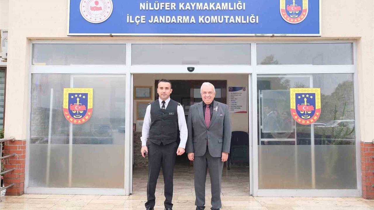 Nilüfer'de Jandarma Komutanı'na Ziyaret Gerçekleşti