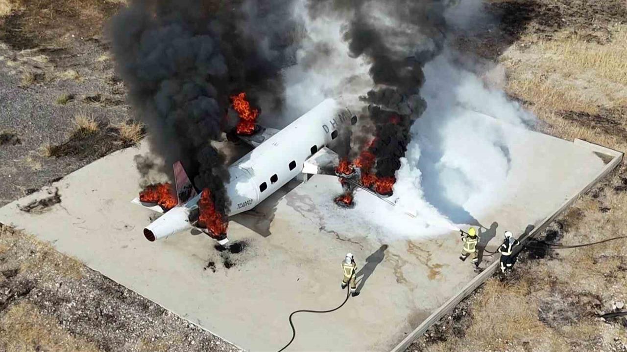 Adıyaman’da Uçak Tatbikatı Gerçekleştirildi: Nefes Kesen Anlar