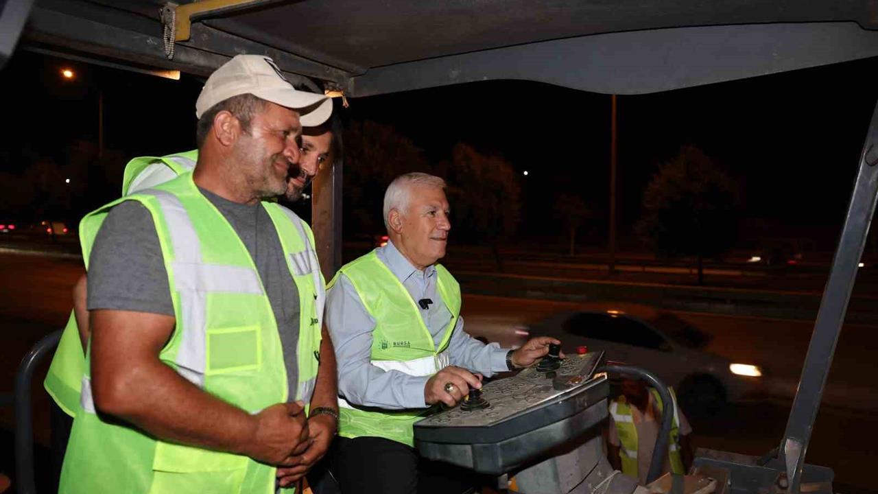 Bursa'da 150 Bin Ton Sıcak Asfalt Uygulandı