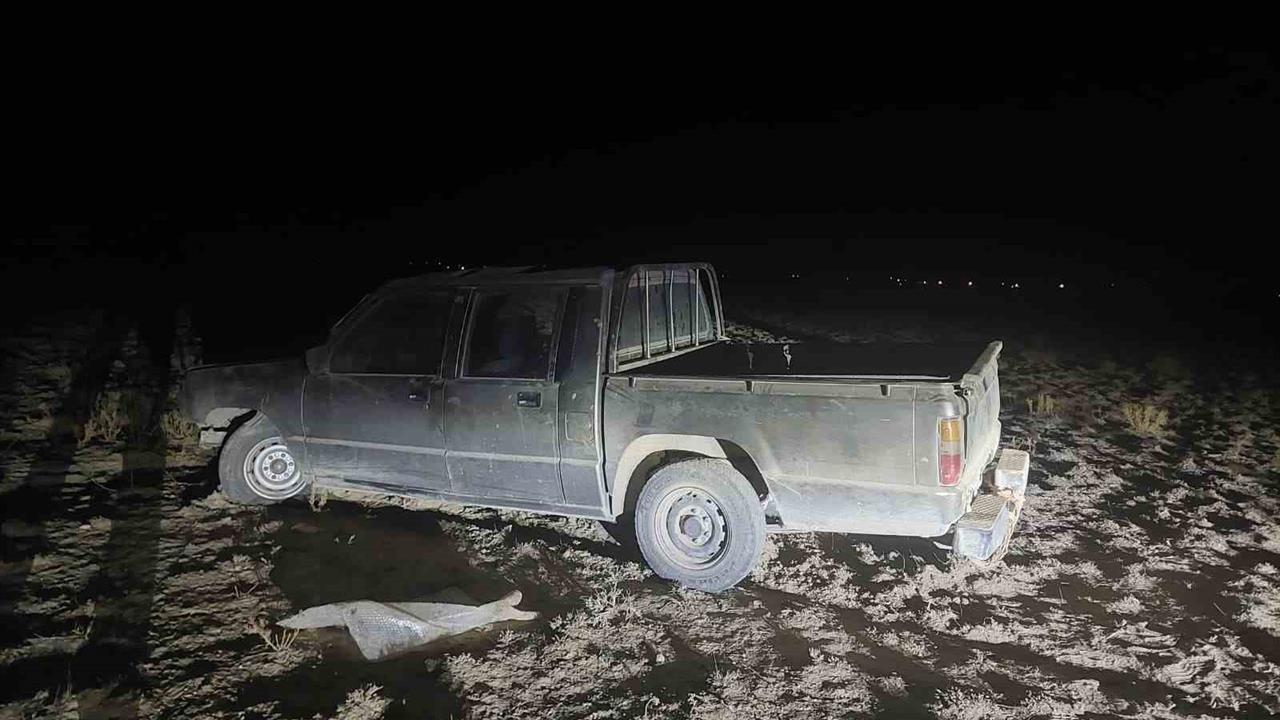 Konya’da Pikap Şarampole Uçtu: 2 Yaralı