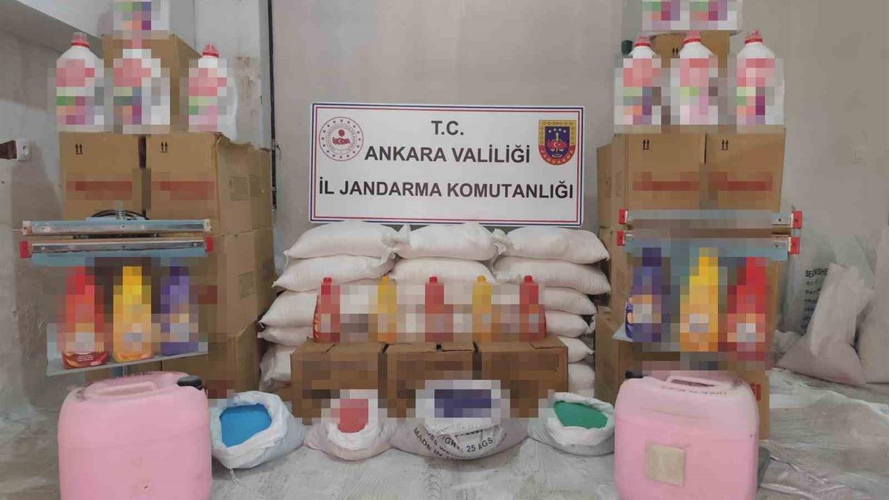 Ankara'da 500 Litre Sahte Deterjan Operasyonu: 2 Gözaltı