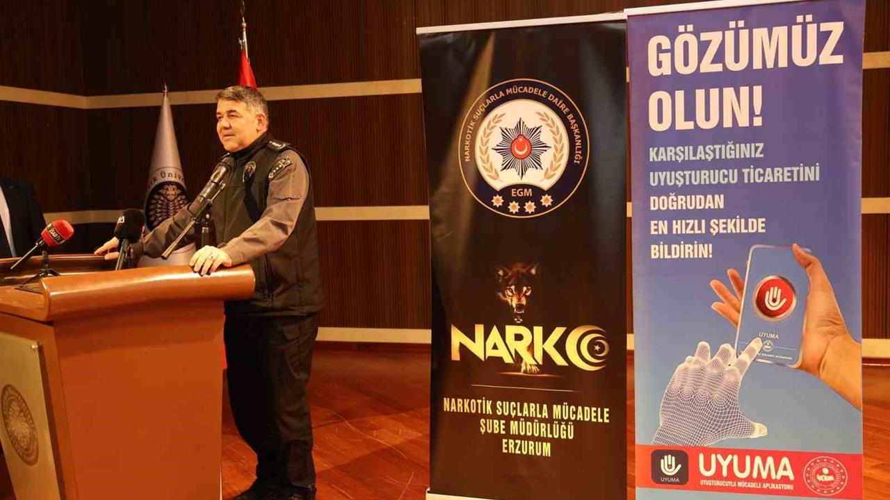 Erzurum'da Uyuşturucuya Karşı Topyekûn Mücadele Çağrısı