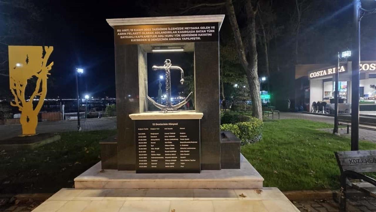 Kdz. Ereğli'de 12 Denizci Anısına Anıt Yapıldı