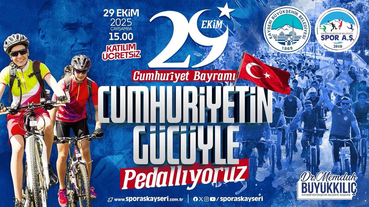 Kayseri'de 29 Ekim Bisiklet Turu Düzenleniyor