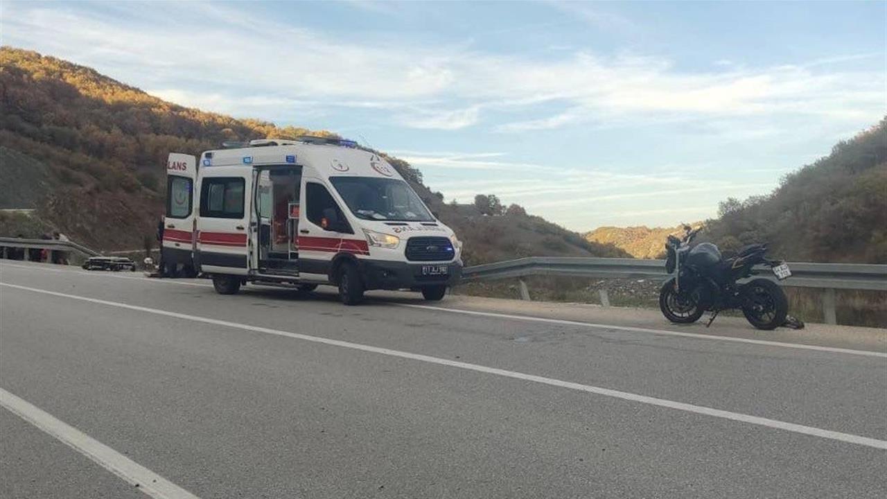 Bilecik'te motosiklet kazası: Sürücü yaralandı