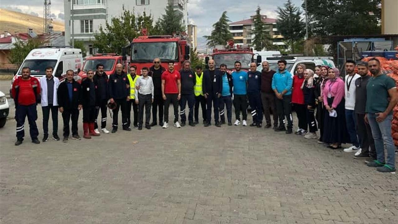 Elazığ Kovancılar'da Gerçekleştirilen Yangın Tatbikatında Eğitim Verildi