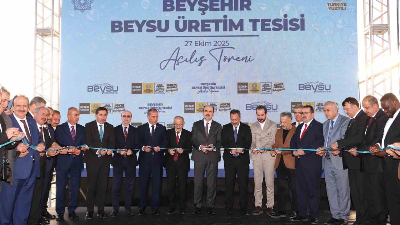 Konya Beyşehir'de Yer Alan Beysu Tesisinin Açılışı Gerçekleştirildi