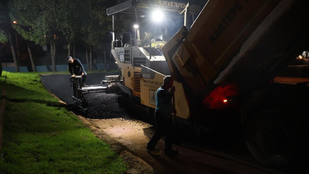 Kartepe'de Necip Fazıl Kısakürek Kültür Merkezi Yanı Otopark Yapıldı
