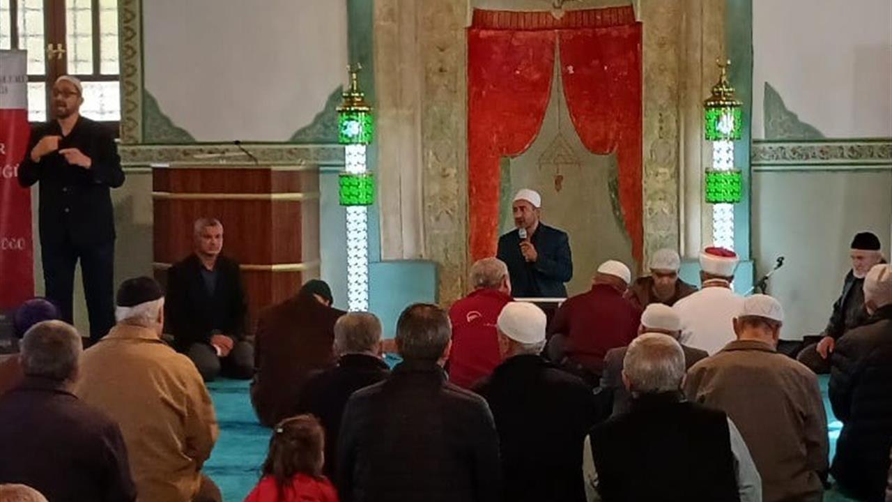 Eskişehir Odunpazarı'nda Cami Engelli Buluşması programı düzenlendi.