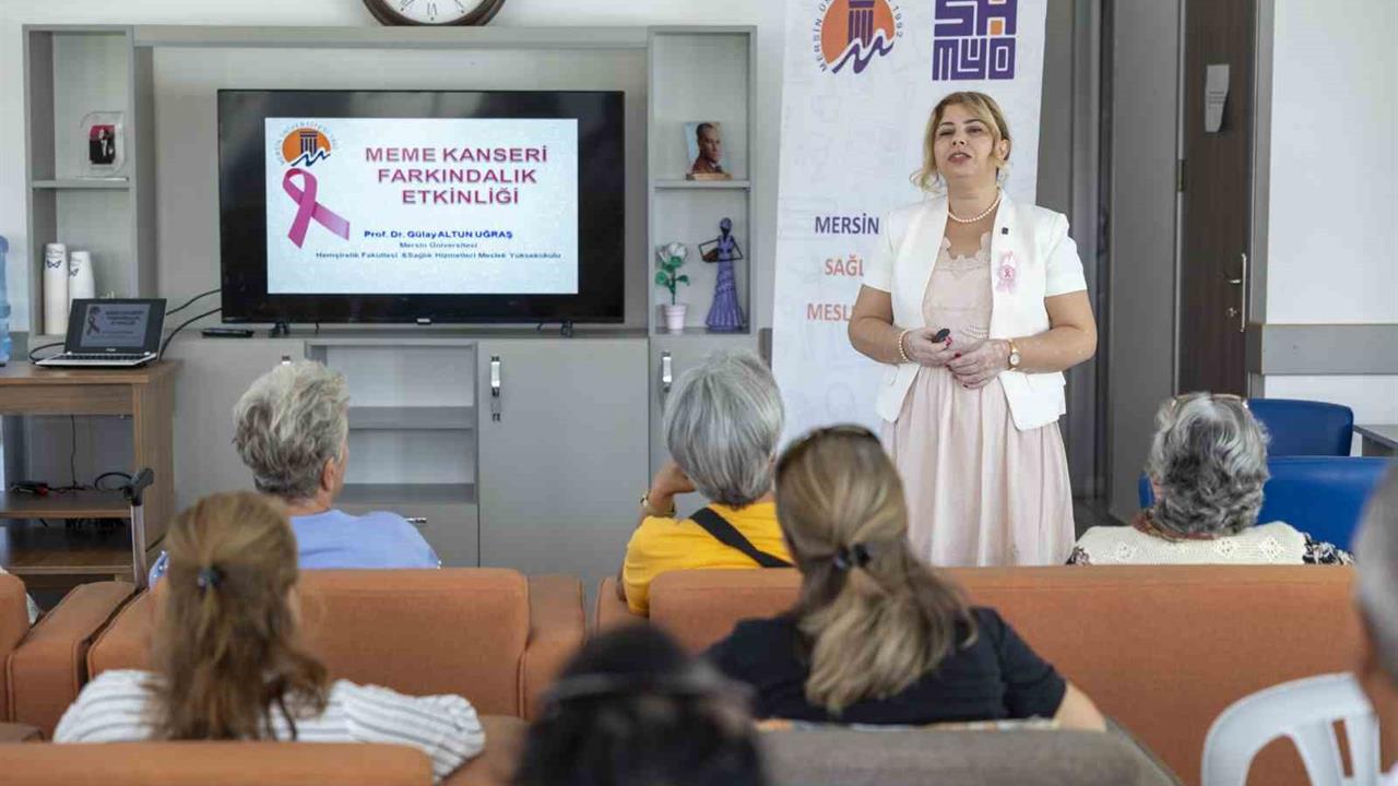 Mersin Yenişehir'de Emekli Kadınlara Meme Kanseri Farkındalık Eğitimi Düzenlendi