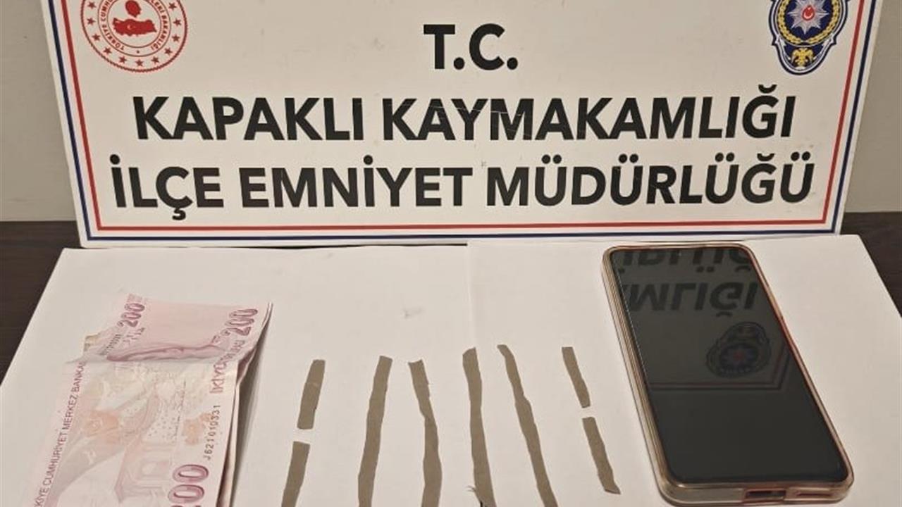 Tekirdağ Kapaklı'da Uyuşturucu Satışı Yapan Şahıs Tutuklandı