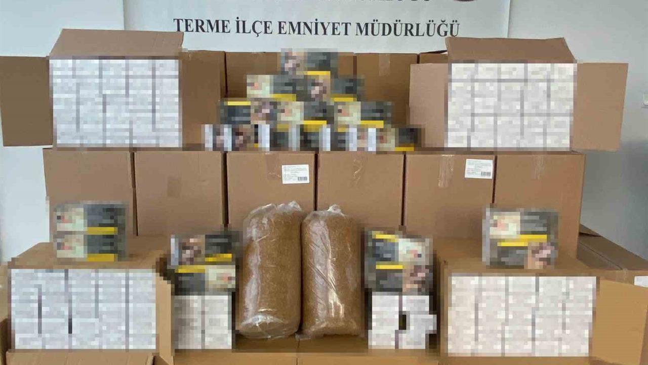 Samsun'da Yapılan Tütün Operasyonunda 461 Bin Makaron Ele Geçirildi