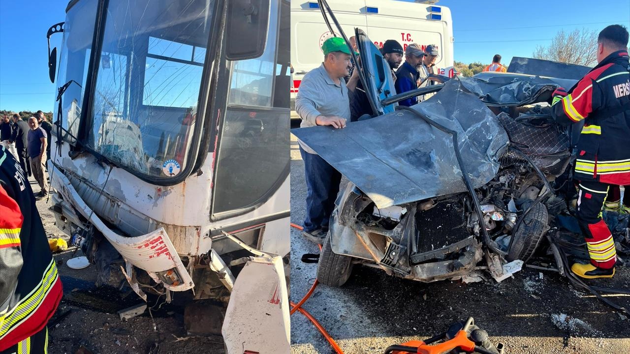 Mersin’in Gülnar İlçesinde İşçileri Taşıyan Servis Aracı İle Bir Otomobilin Çarpışması Sonucu 3 Kişi Hayatını Kaybetti, 12 Kişi Yaralandı