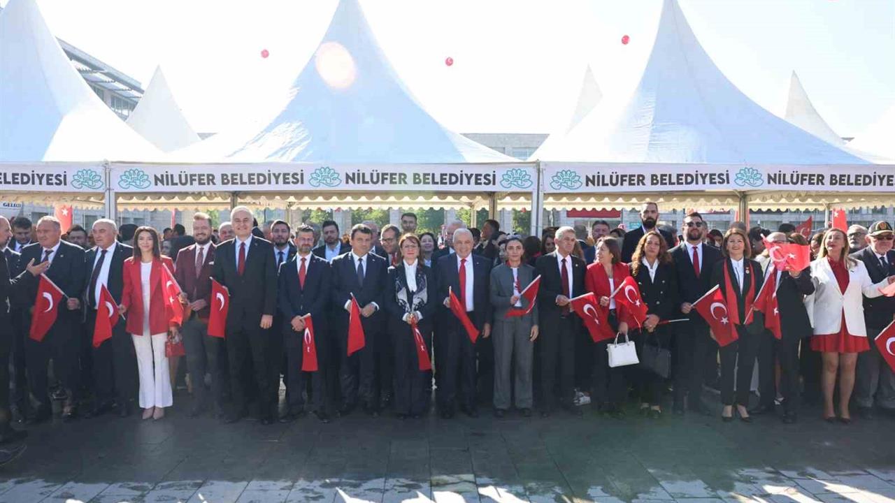 Nilüfer'de Cumhuriyet'in 102. Yıl Dönümü Coşkuyla Kutlanıyor