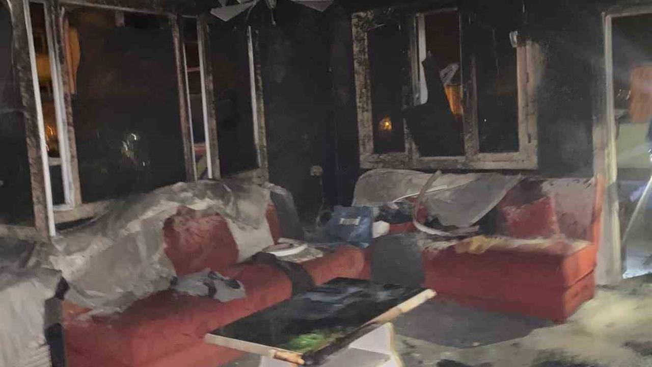 Osmaniye Düziçi'nde Evde Çıkan Yangında 1 Kişi Dumandan Etkilendi