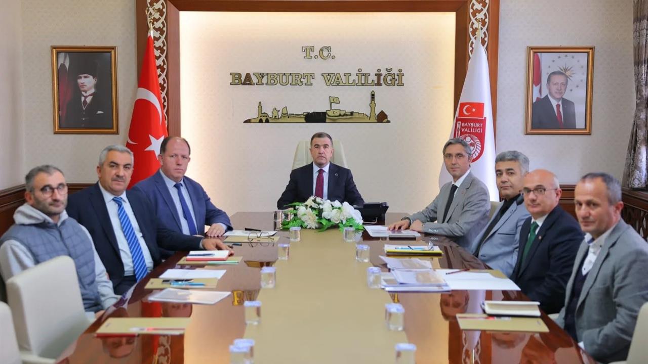 Bayburt'ta Eğitim Yatırımları Hakkında Toplantı Yapıldı