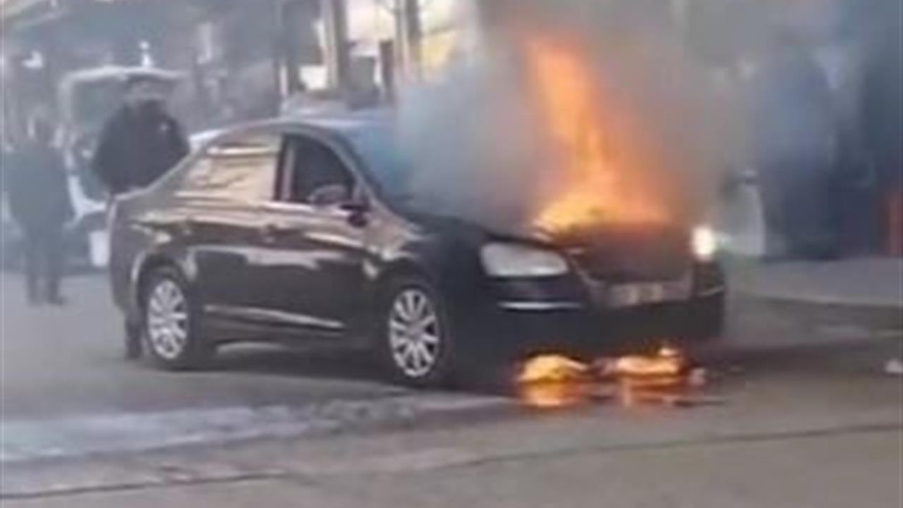 Şanlıurfa Siverek'te Park Halindeki Otomobilde Yangın Çıktı