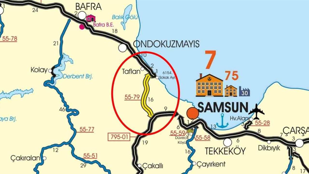 Samsun’da 15 Milyar TL Bütçeli Batı Çevre Yolu Projesi Hayata Geçiyor