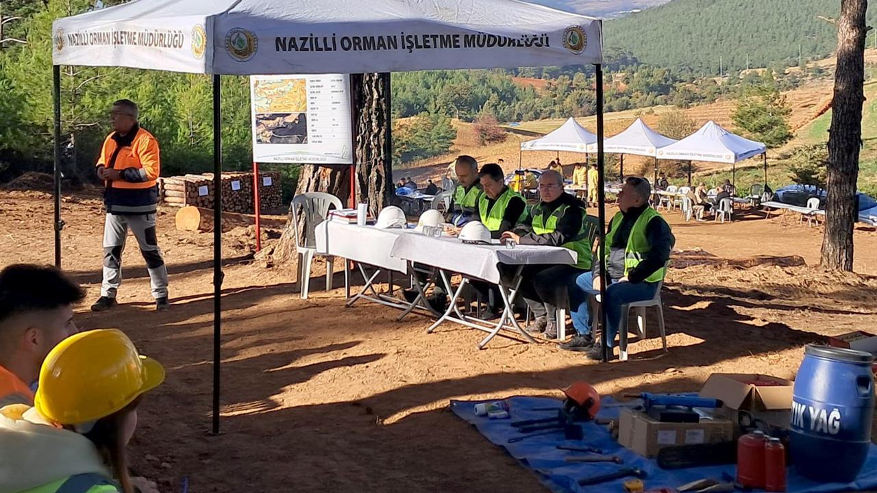 Nazilli'de Orman Üretim Tatbikatı Gerçekleştirildi