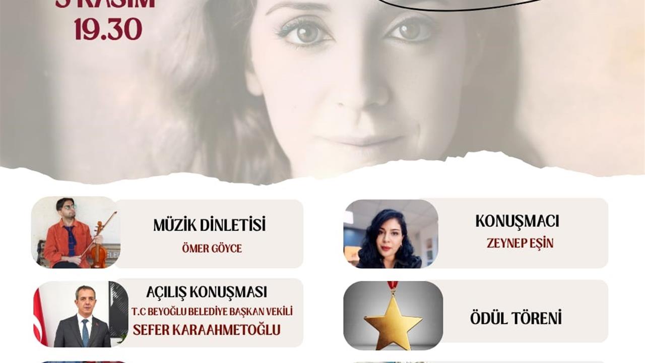 İstanbul Beyoğlu'nda 1-3 Kasım Tarihleri Arasında Tomris Uyar Öykü Günleri Düzenlenecek