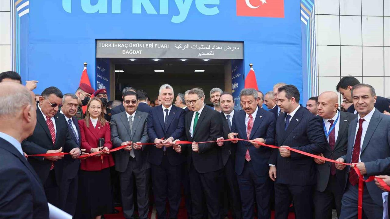 Bağdat'ta Türk İhraç Ürünleri Fuarı, Ticaret Bakanı Ömer Bolat'ın katılımıyla açıldı.