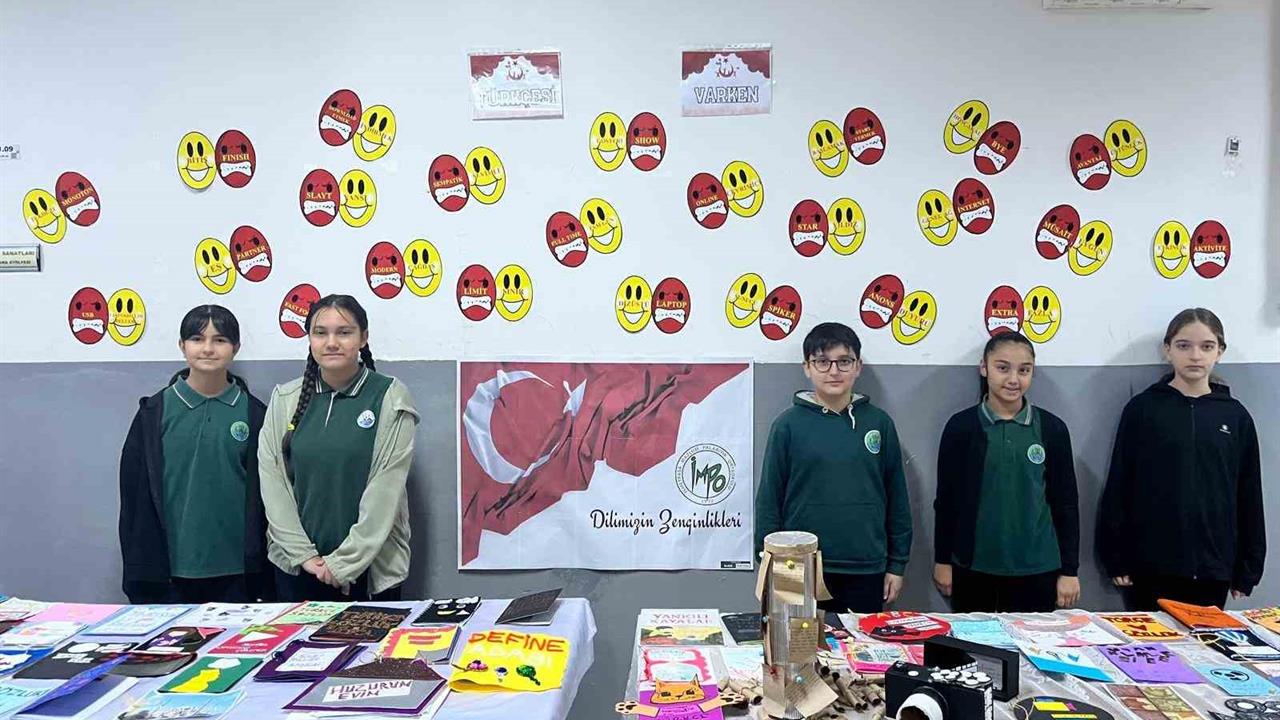 Yalova Merkez'deki İsmetpaşa Ortaokulu'nda Öğrenci Ürünleri Sergilendi