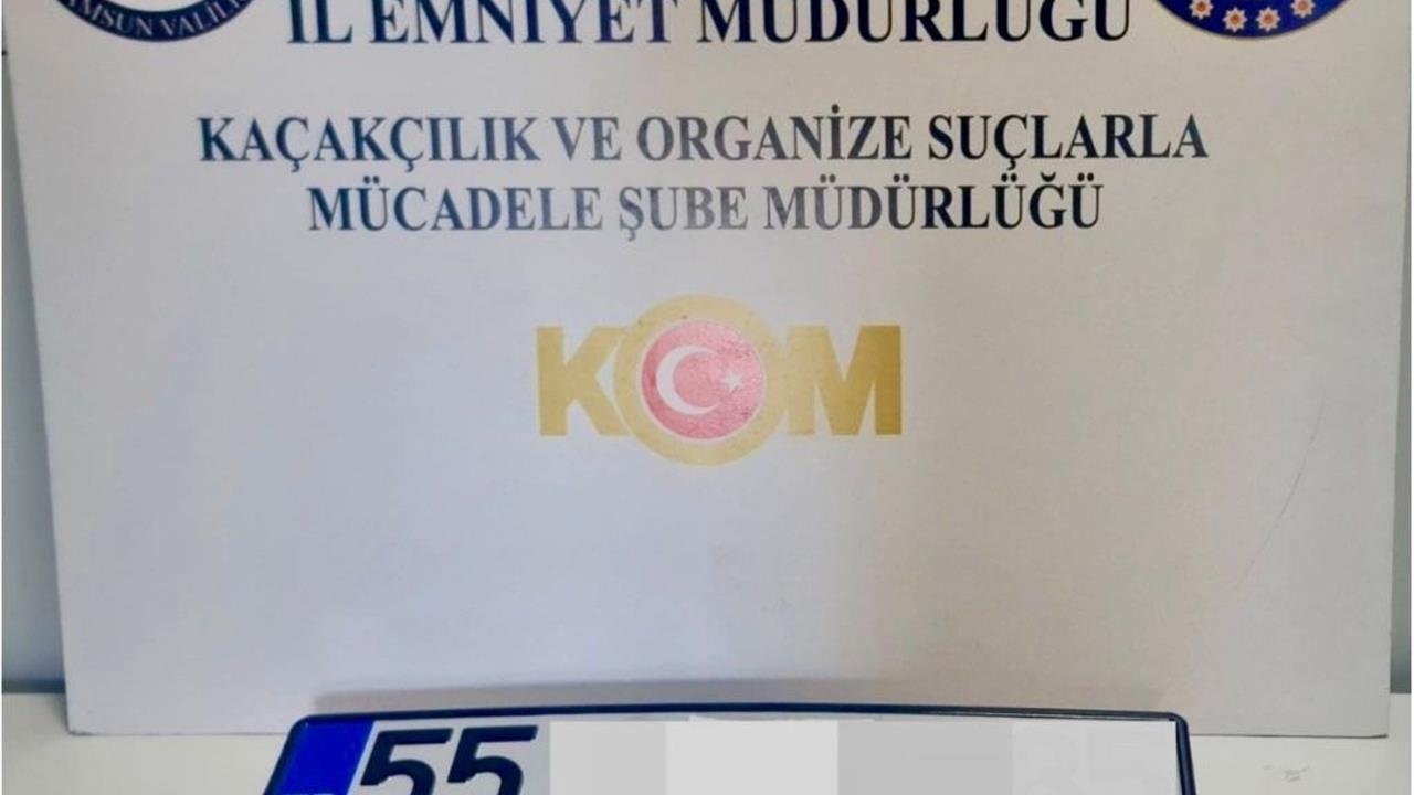 Samsun Atakum'da Sahte Plaka Kullanan Bir Şahıs Gözaltına Alındı