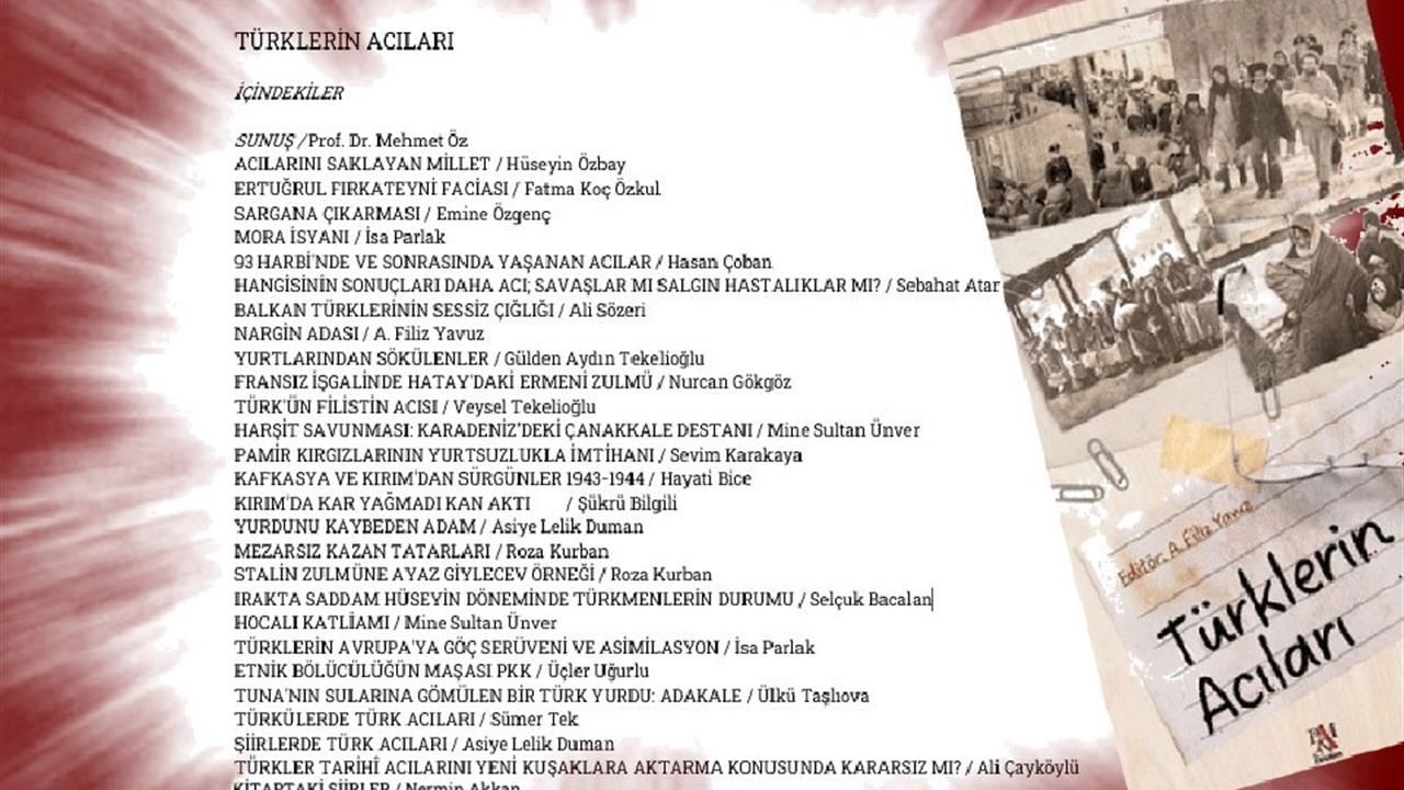 Ankara'da 'Türklerin Acıları' Kitap Paneli Düzenlenecek