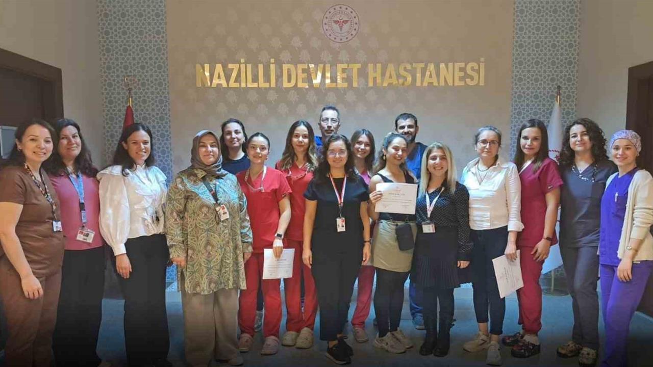 Nazilli Devlet Hastanesi'nde Ameliyathane Hemşireliği Sertifika Programı Tamamlandı