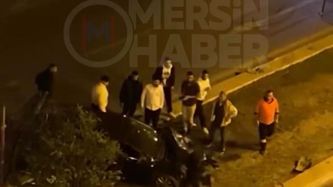 Mersin Yenişehir Tulumba Kavşağında Gece Kaza