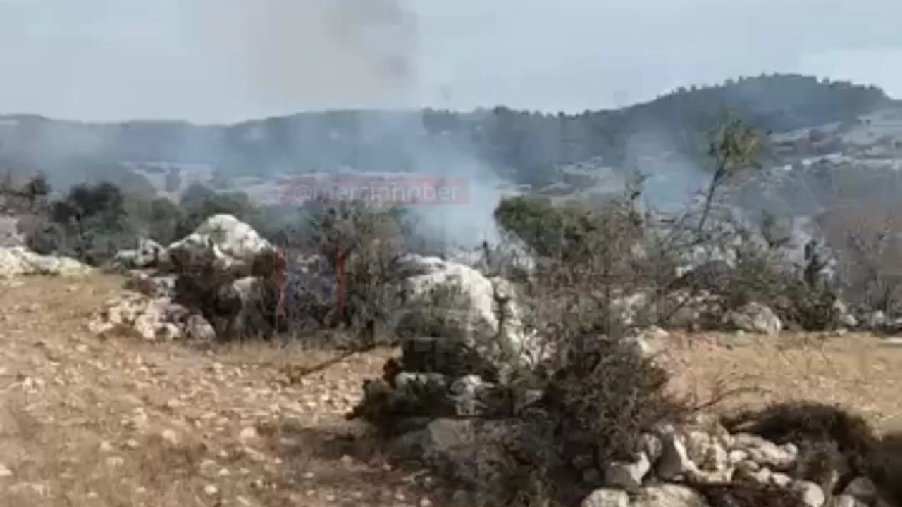 Mersin Yenişehir Değirmençay’da Çıkan Yangın Büyümeden Söndürüldü