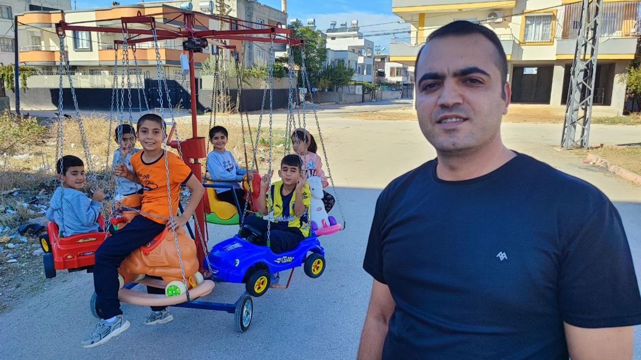 Adana'da Çocukları Dönme Dolaba Bindiren Ahmet Mısırcı'nın Nostaljik Projesi