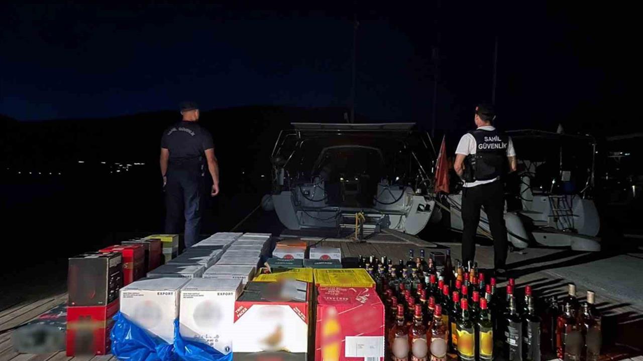 Muğla'da Sahil Güvenlik, Lüks Teknelerde Uyuşturucu ve Kaçak Alkol Ele Geçirdi