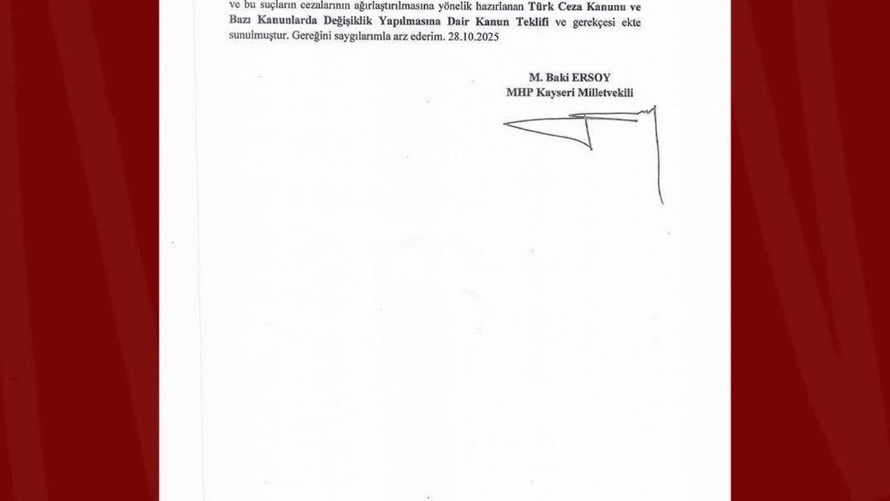 Kayseri MHP Milletvekili Baki Ersoy'dan Kadın ve Çocuklara Yönelik Şiddetle Mücadele İçin Kanun Teklifi