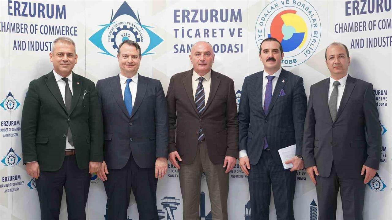 Erzurum'da ETSO, KOBİ'lere Yönelik Destekleri Görüşmek Üzere KOSGEB Yetkililerini Ağırladı