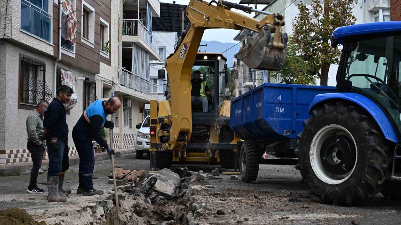Manisa Yunusemre'de Barbaros Mahallesi Altyapı Çalışmaları Tamamlanıyor