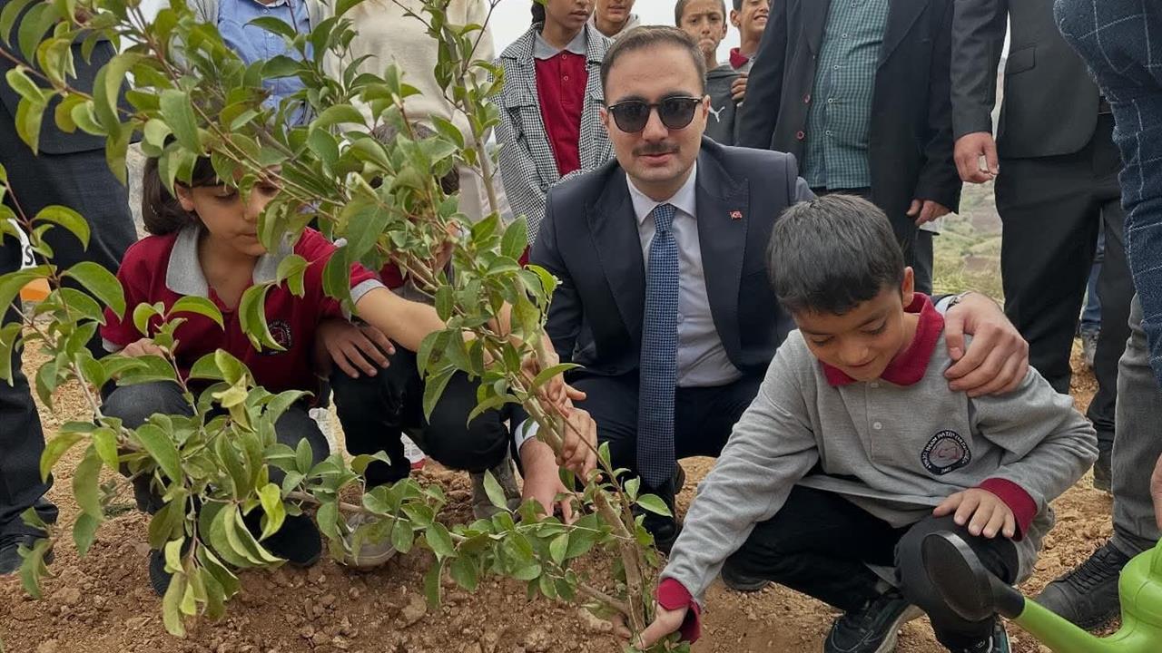 Adıyaman Sincik'te Öğrenciler Fidan Dikti, Gelecek İçin Yeşil Alanlar Oluşturdu