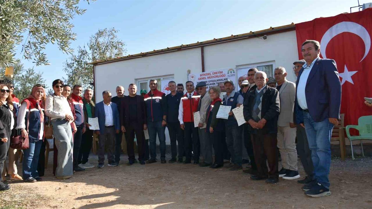 Didim'de İyi Tarım Sertifikaları, 10 Üreticiye Verildi